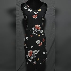 Floral Black Dress